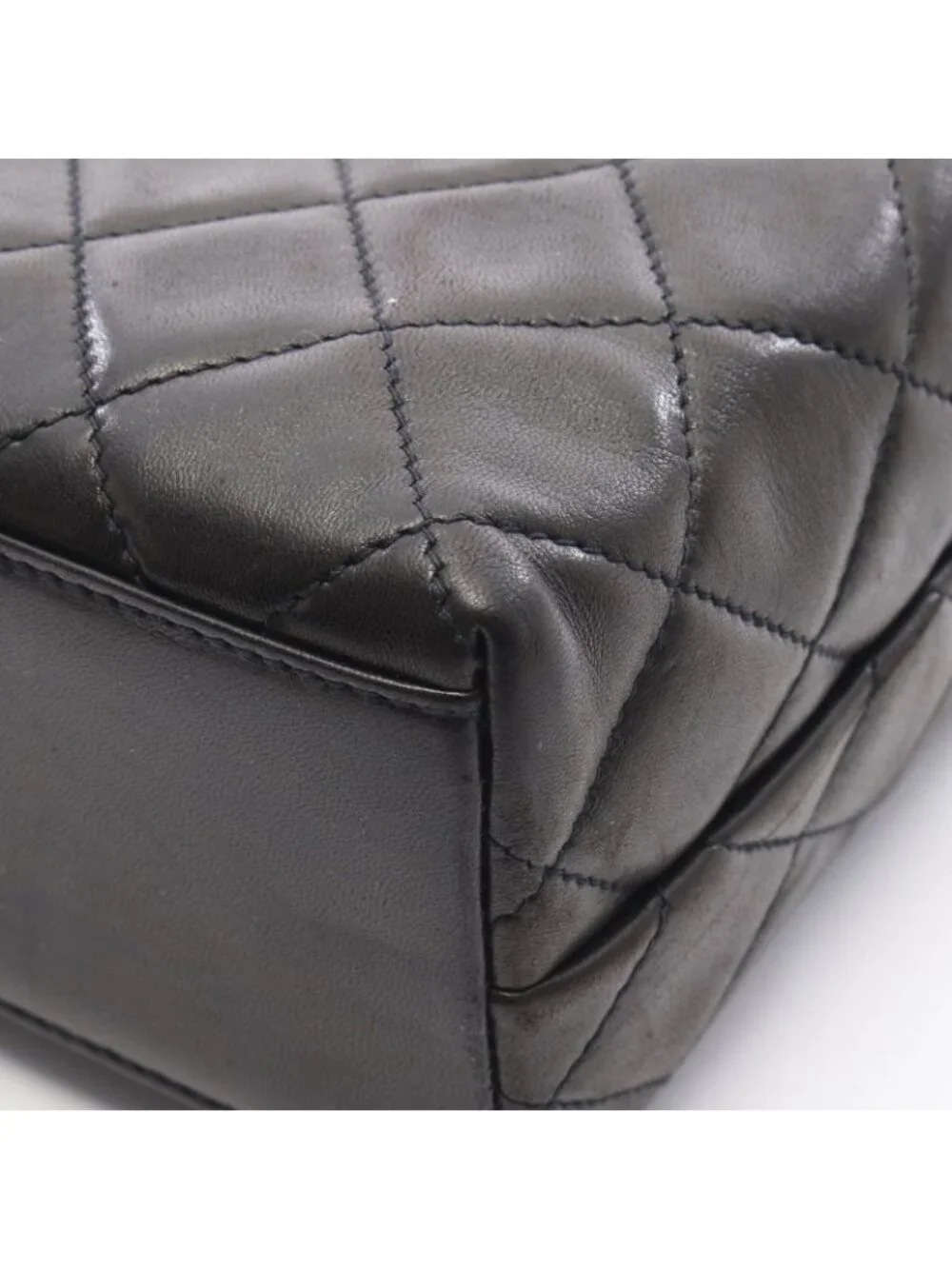 Chanel Shoulder Bag Quilted Black Lambskin